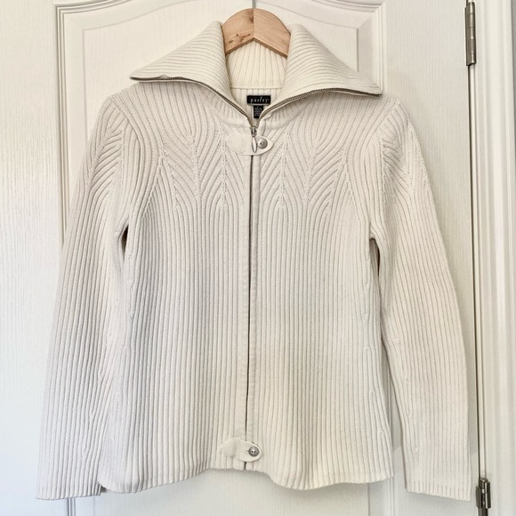 Heavyweight ladies zip front sweater by Parley, size L - Picture 6 of 6